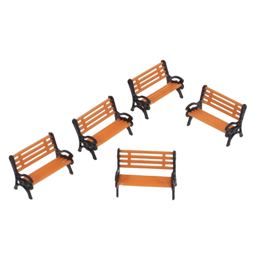 29x Mixed Railway People with Park Bench Landscape HO OO Scale 1:87 1:75
