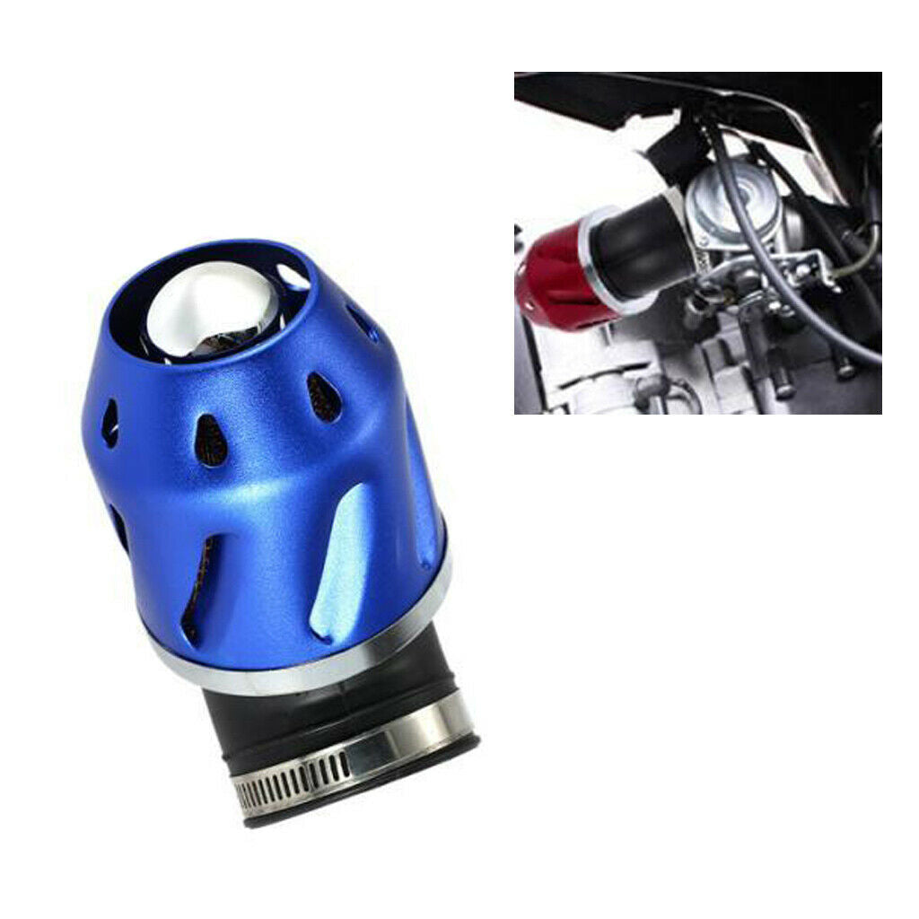 New Air Filter 48mm Intake Pipe 50cc for Motorcycle Bike ATV Scooter Blue
