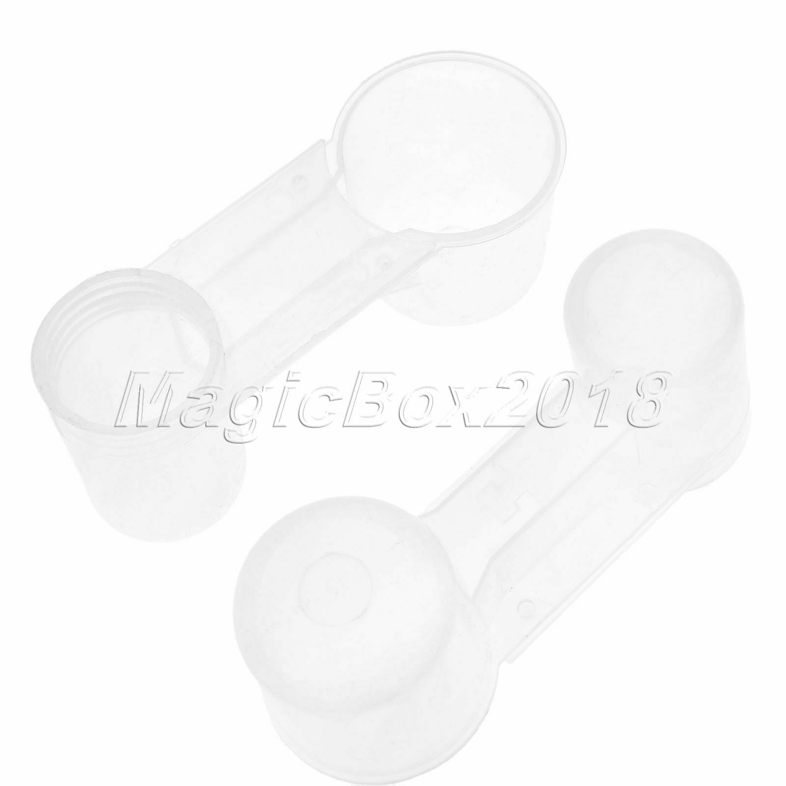 Bird Feeder Drinker Cup Water Bottle For Poultry Dove Pigeon 5Pcs White Plastic