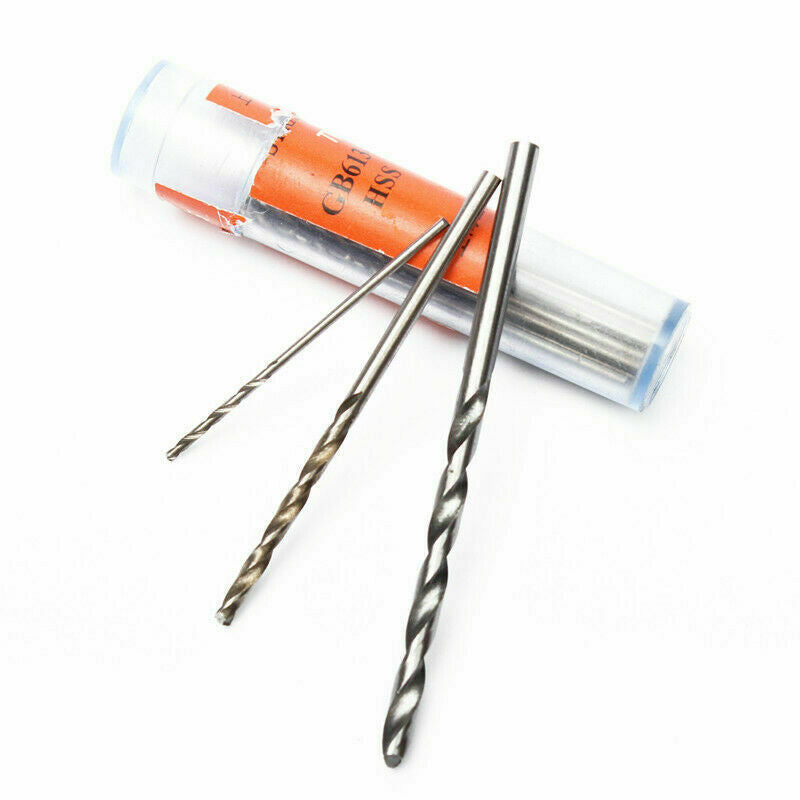 60x Micro HSS Straight Shank Twist Drill Bits Steel Tool Set 0.5mm-1.2mm