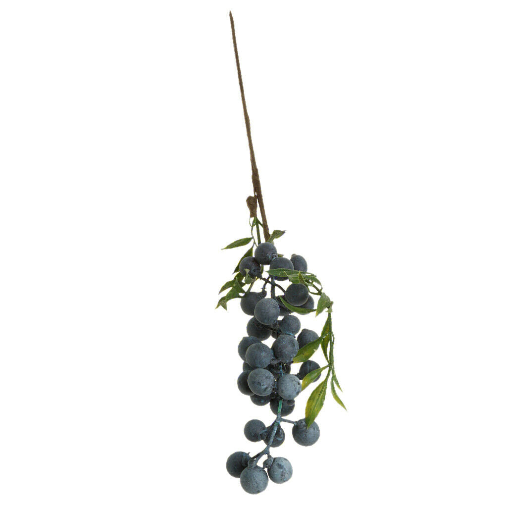 10Pieces Artificial Plant Flower Fruit Berries Bouquet Home Decor Blueberry