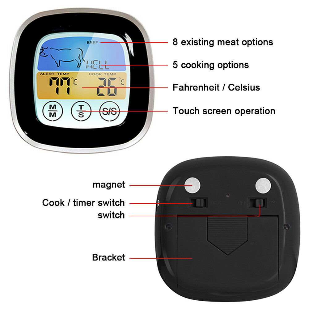 Digital Thermometer Grill Temperature Meter for Cooking and Outdoor barbecue
