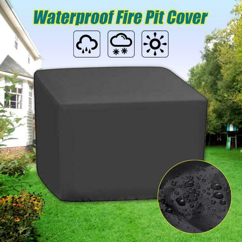 Fire Pit Square Cover Outdoor Dustproof Waterproof Protector Patio 32''x32''