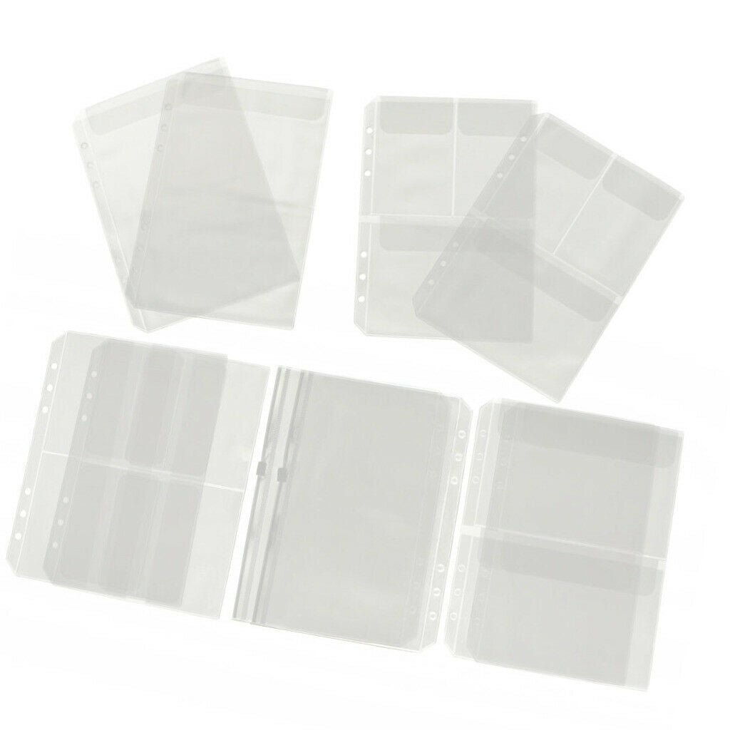 10 ps Document pocket Transparent document folder Binder in a transparent pocket