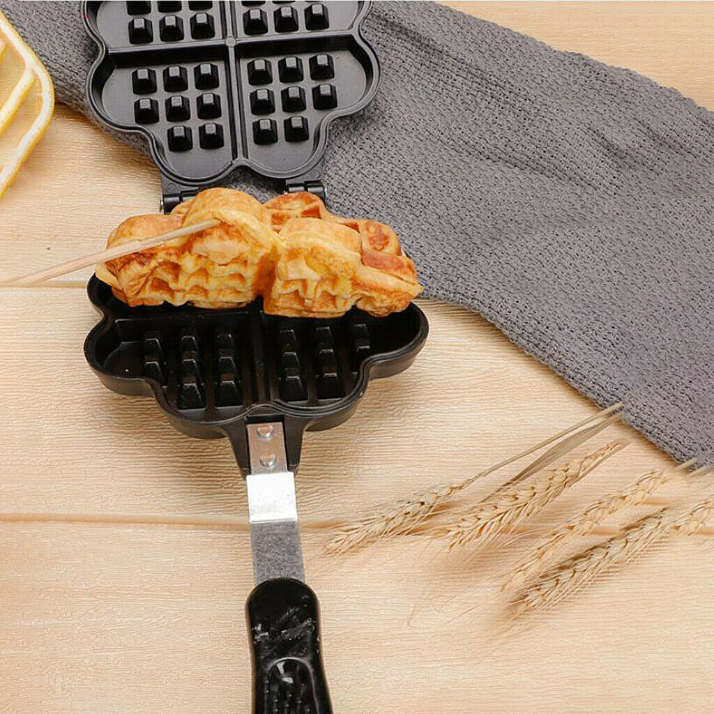 Heart Shape Kitchen Waffle Maker Pan Baking Cake Bakeware for Breakfast