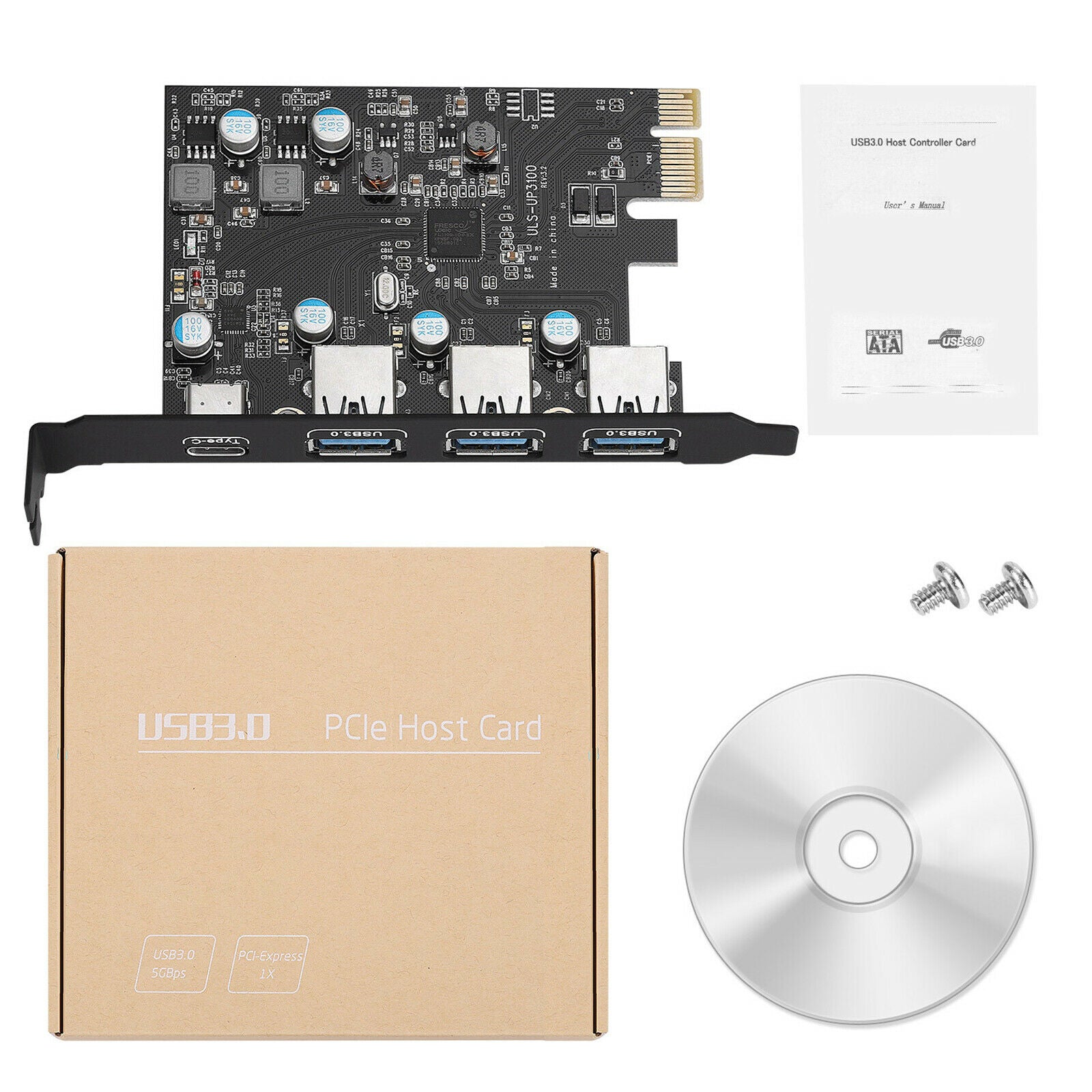 Type C(1) Type A(3 ) Super-Fast 5Gbps PCIe Build in Self-Powered Technology