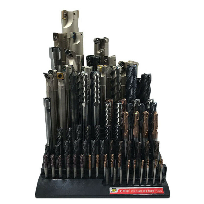 Black Drill Bit Storage Box Milling Cutter Drill Finishing Holder Organizer C DF