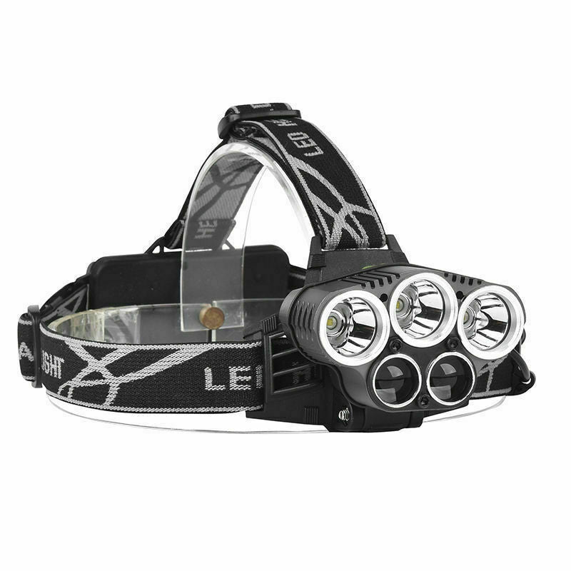 Powerful 350000LM LED Headlamp Rechargeable Headlight Flashlight Head Torch
