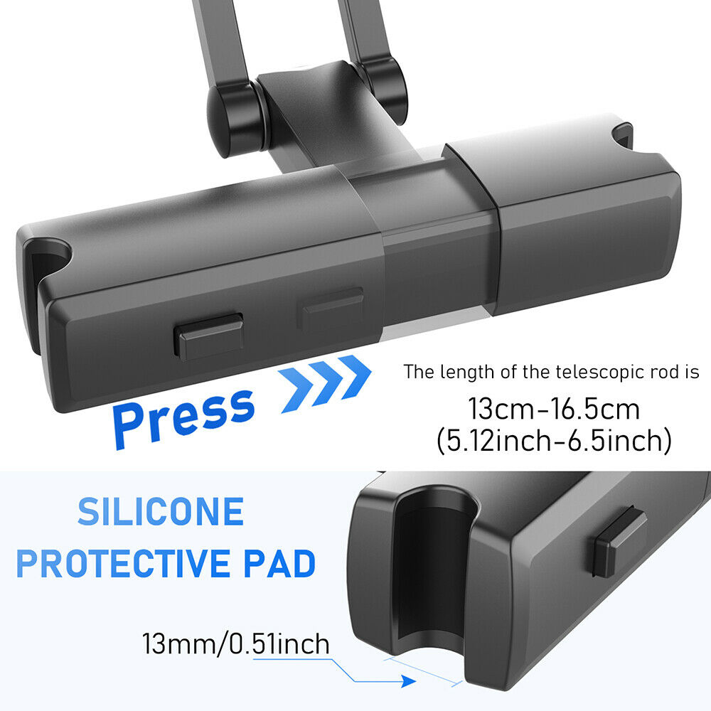 Universal Car Backseat Tablet Holder Rotatable Adjustable For Phone 4.7-12.3"