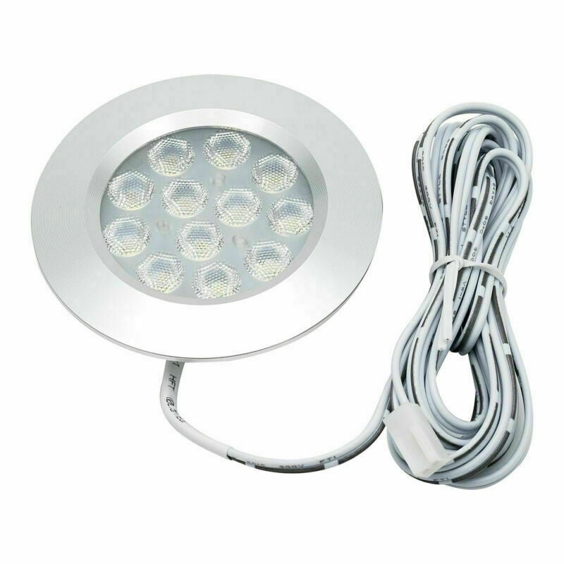 10x 12V Warm White LED Embedded Interior Dome Ceiling Light For RV Boat Camper
