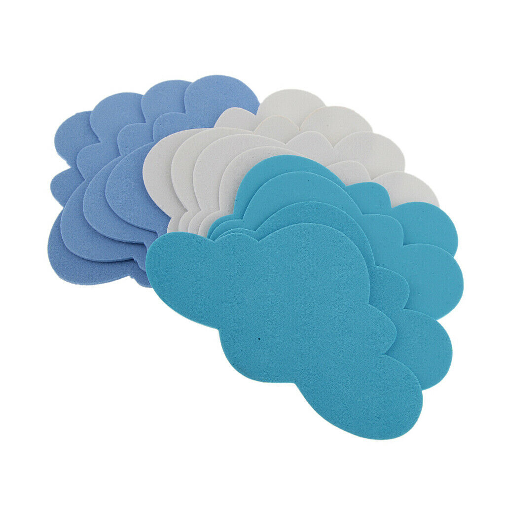 3X 12pcs Mixed Foam Clouds Shapes Kids Children Decooration Crafting DIY