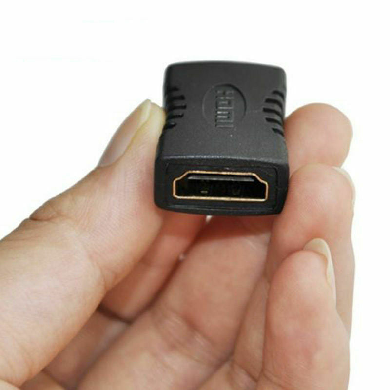 Black HDMI Female to Female F F Coupler Extender Adapter Connector for HDTV HDCP