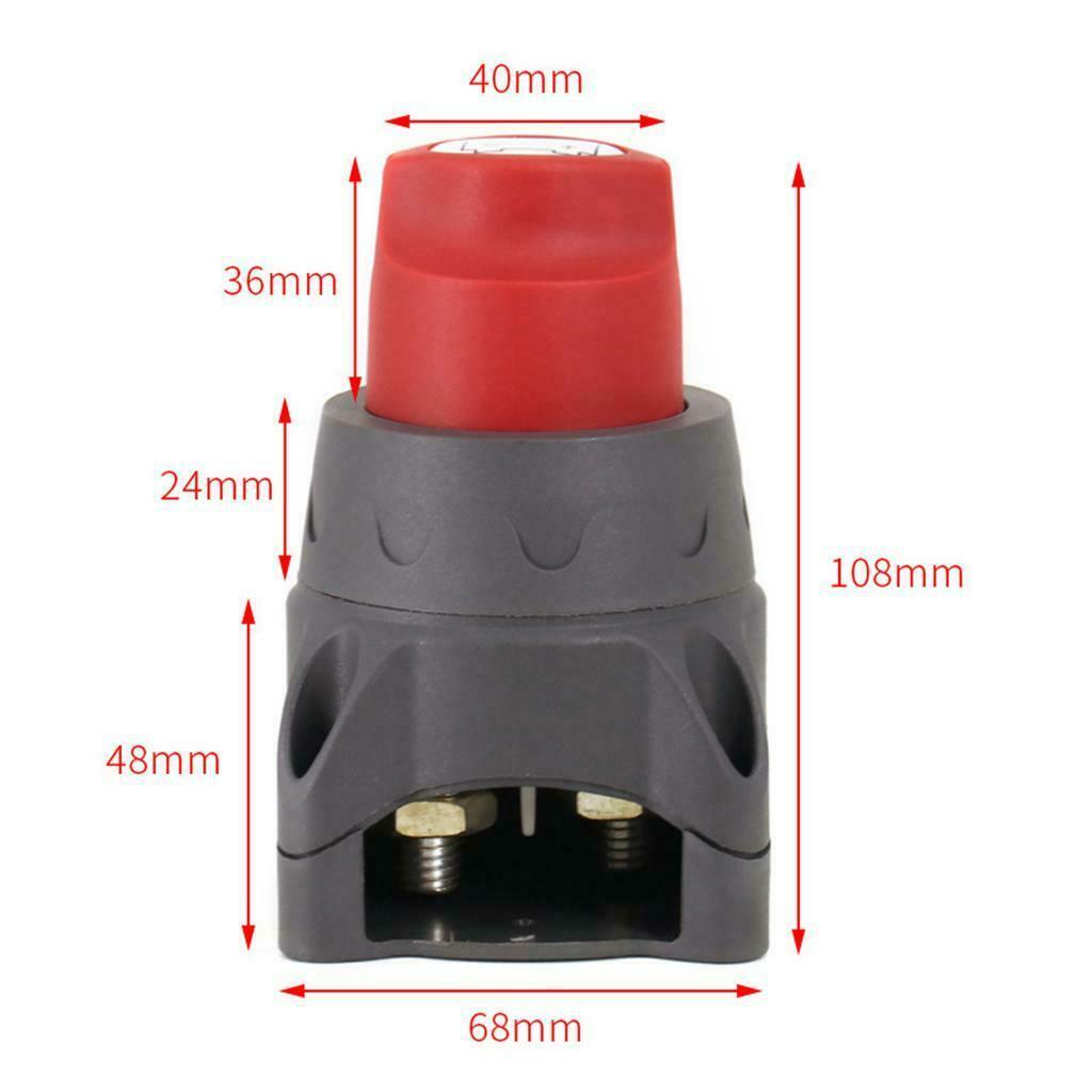 DC12-48V Dual Battery Disconnect Switch Isolator Selector Marine Boat Car RV ATV