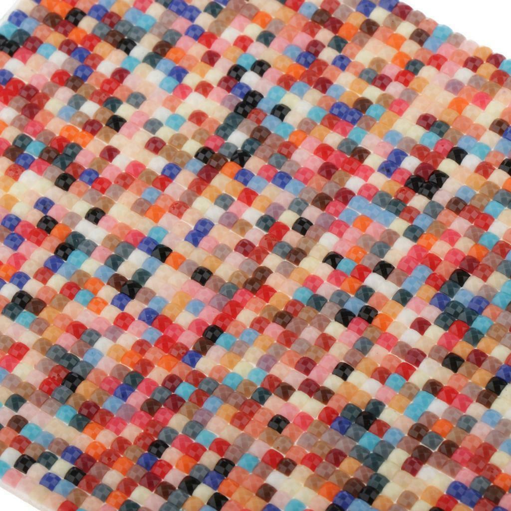 2 Packs Mosaic Wallpaper Floor Covering for 1:12 Room Ornaments Accessory