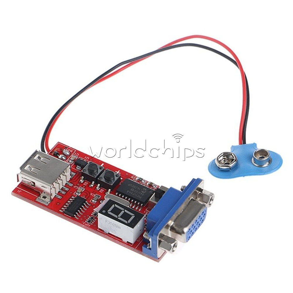 USB Battery Power Supply VGA Signal Generator LCD Tester 15 Signal Output