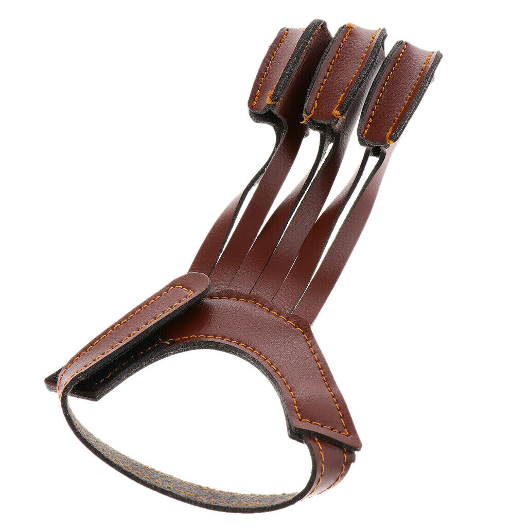 Soft Three Finger Recurve Bow Archery Glove Arm Guard Protective Gear