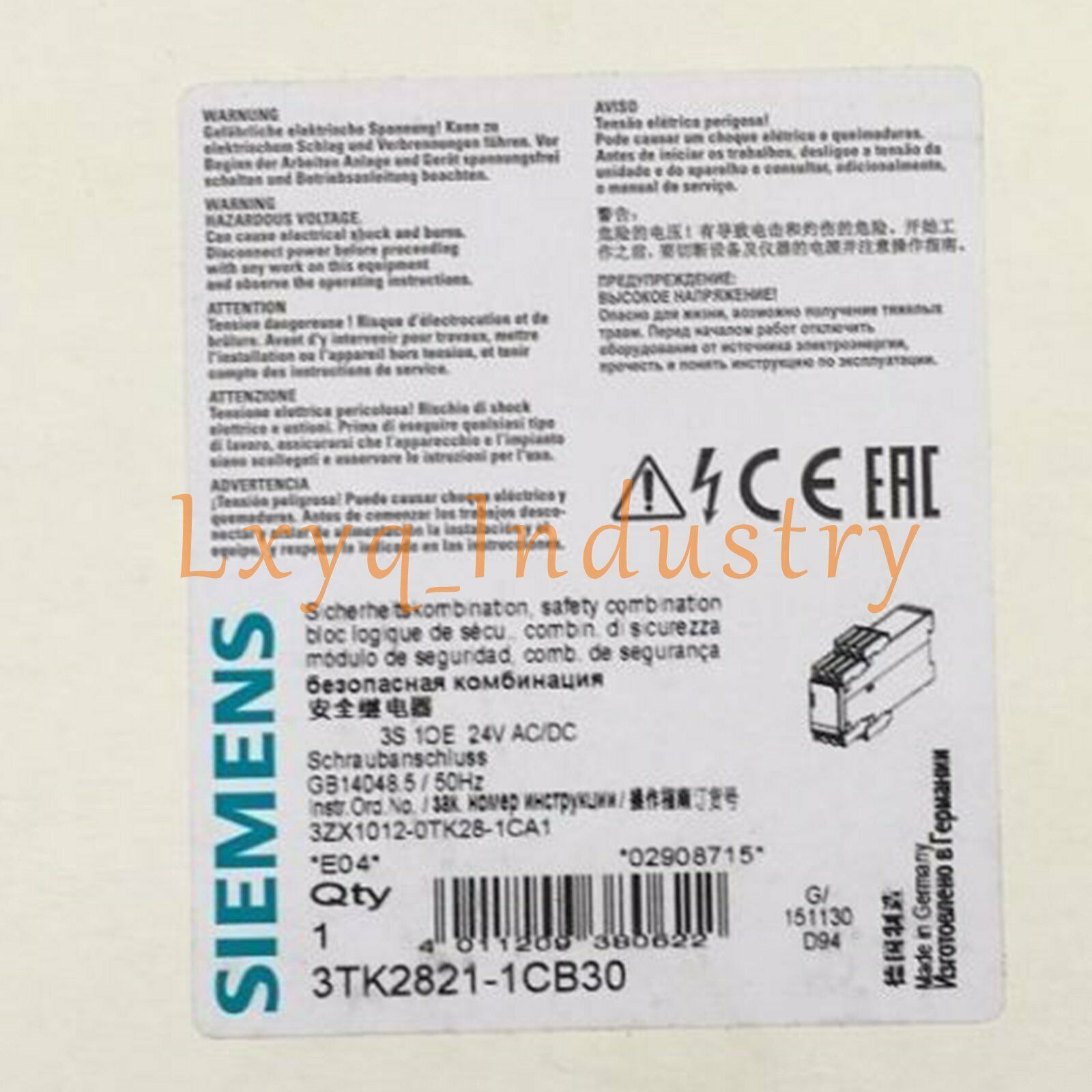 Siemens 3TK2821-1CB30 3TK2821 1CB30 module Brand New Quality Assurance