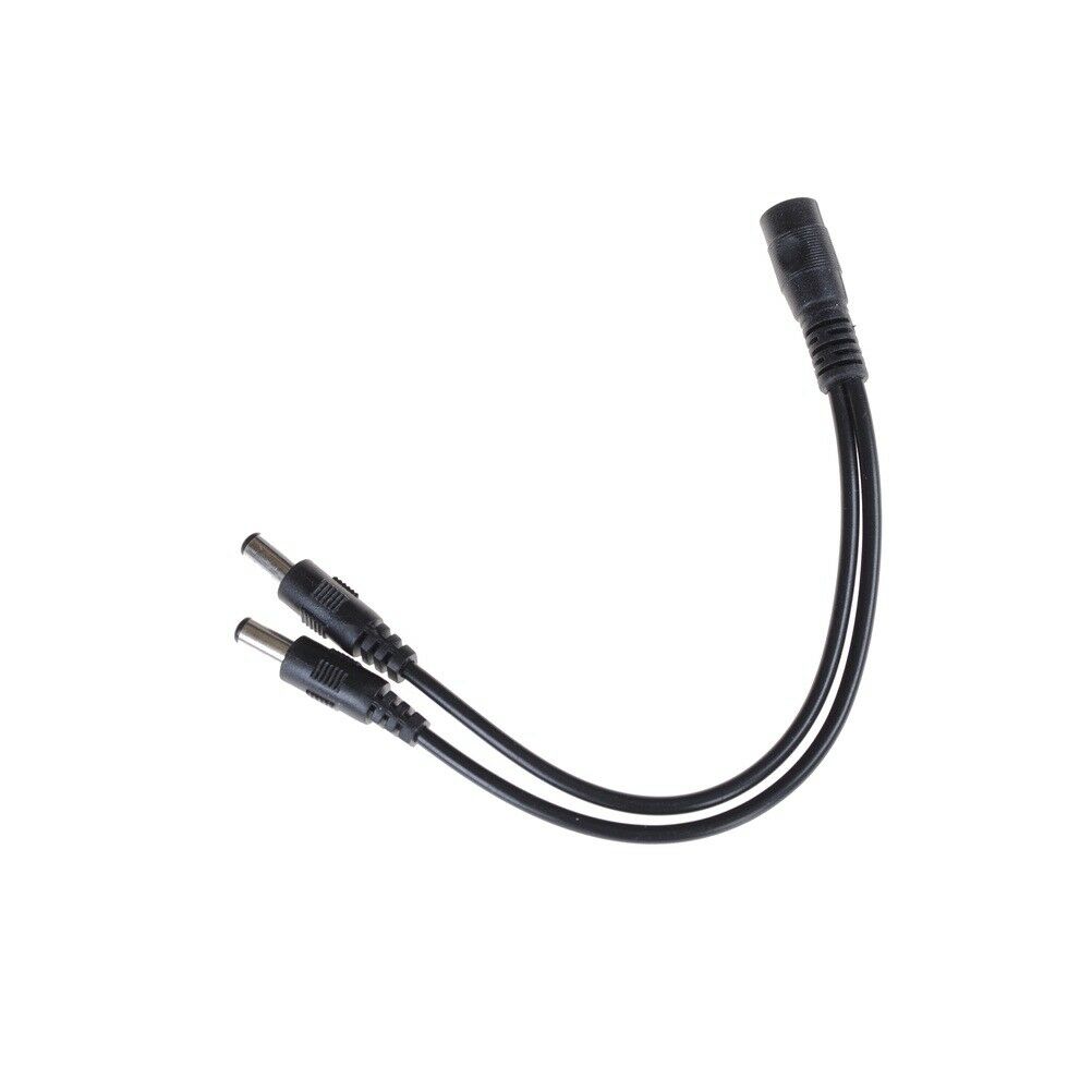 5.5x2.1mm 1Male To 2 Female Plug DC Power Splitter Adapter For TV Camer.l8