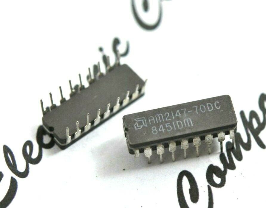 1PCS - AMD AM2147-70DC DIP-18 Integrated Circuit (IC) - NOS