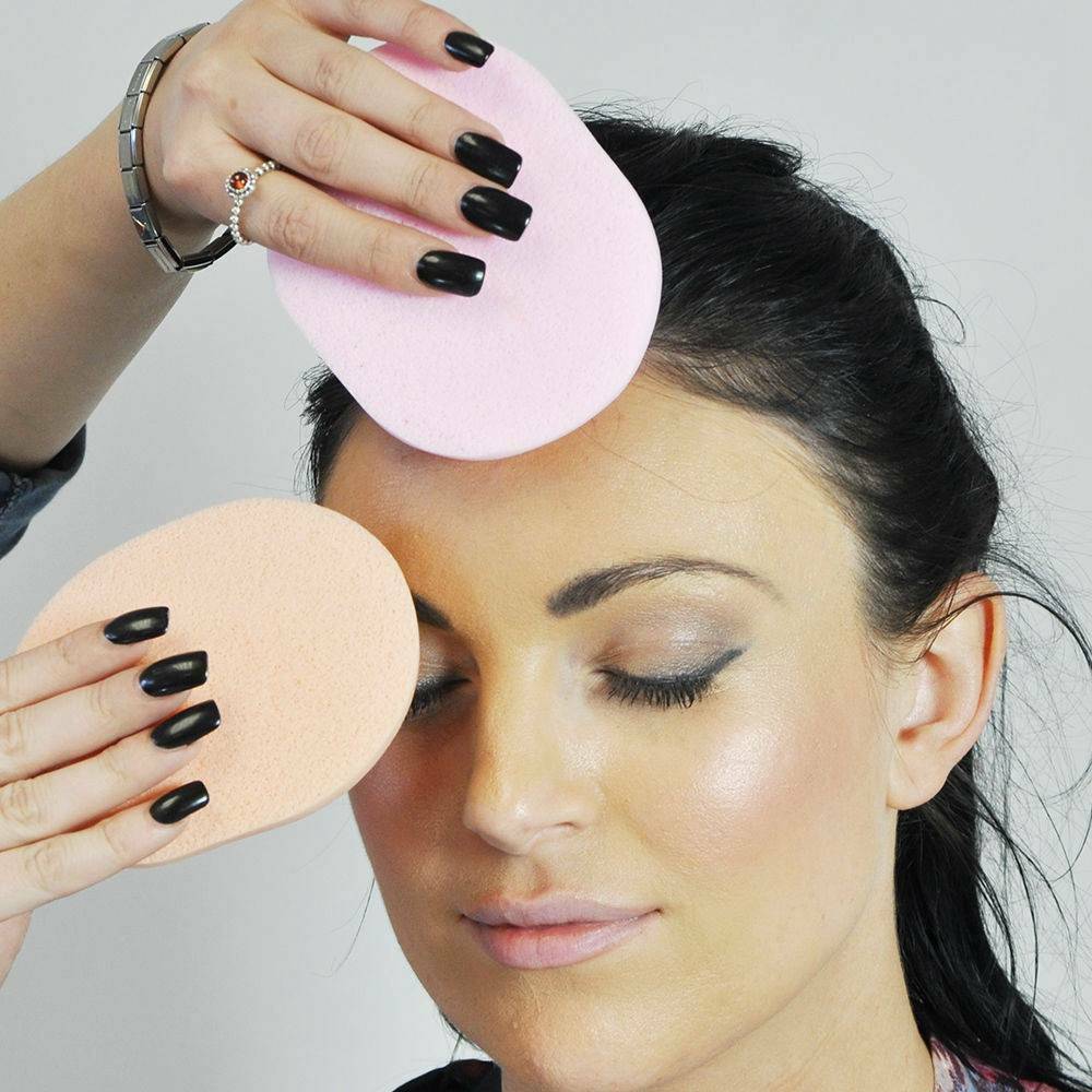 5pcs/set Facial Wash Pad Makeup Remover Cleaning Sponge Puff Exfoliator Scrub