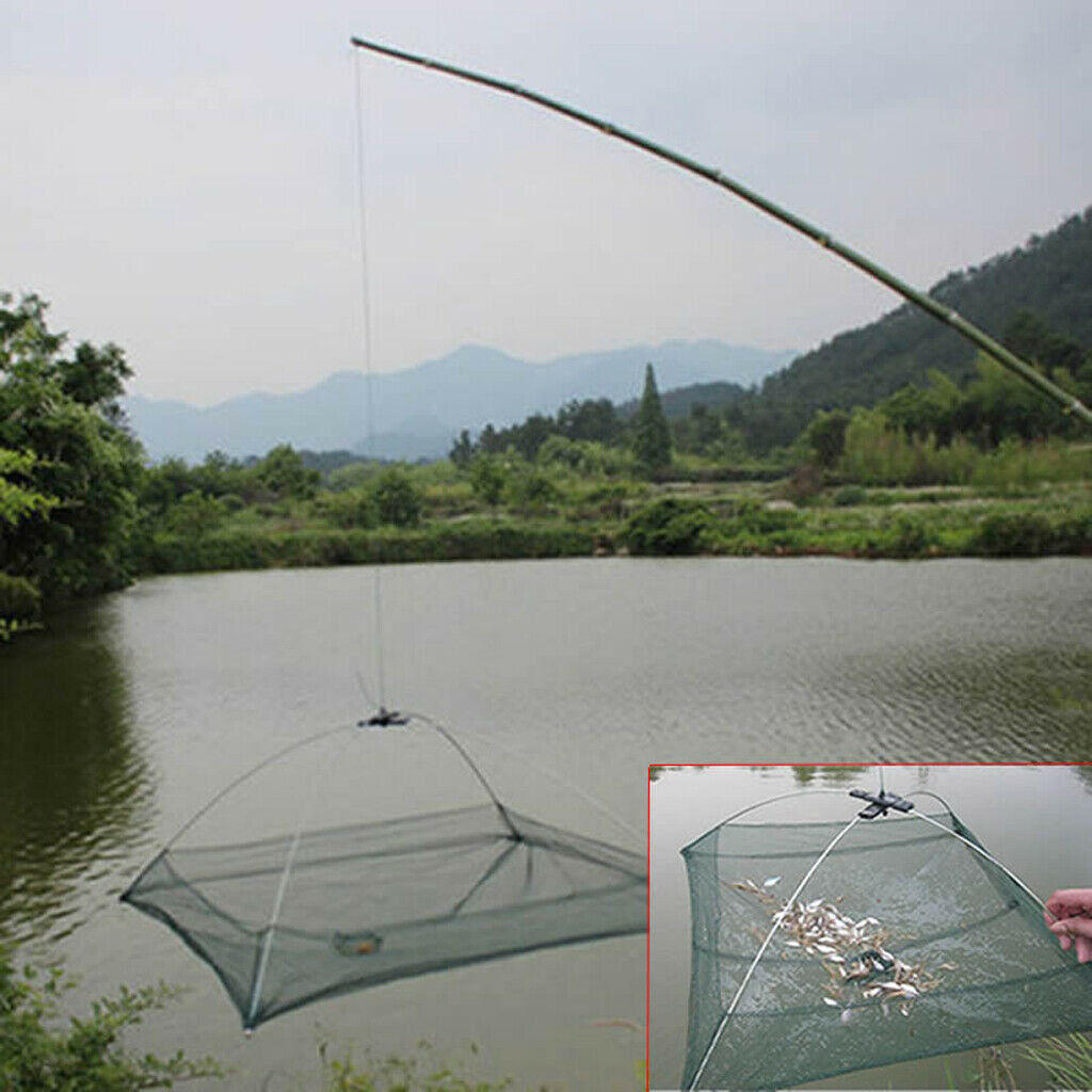 Fishing net for bait fish traps Crab traps fishing 60 x 60 cm fishing