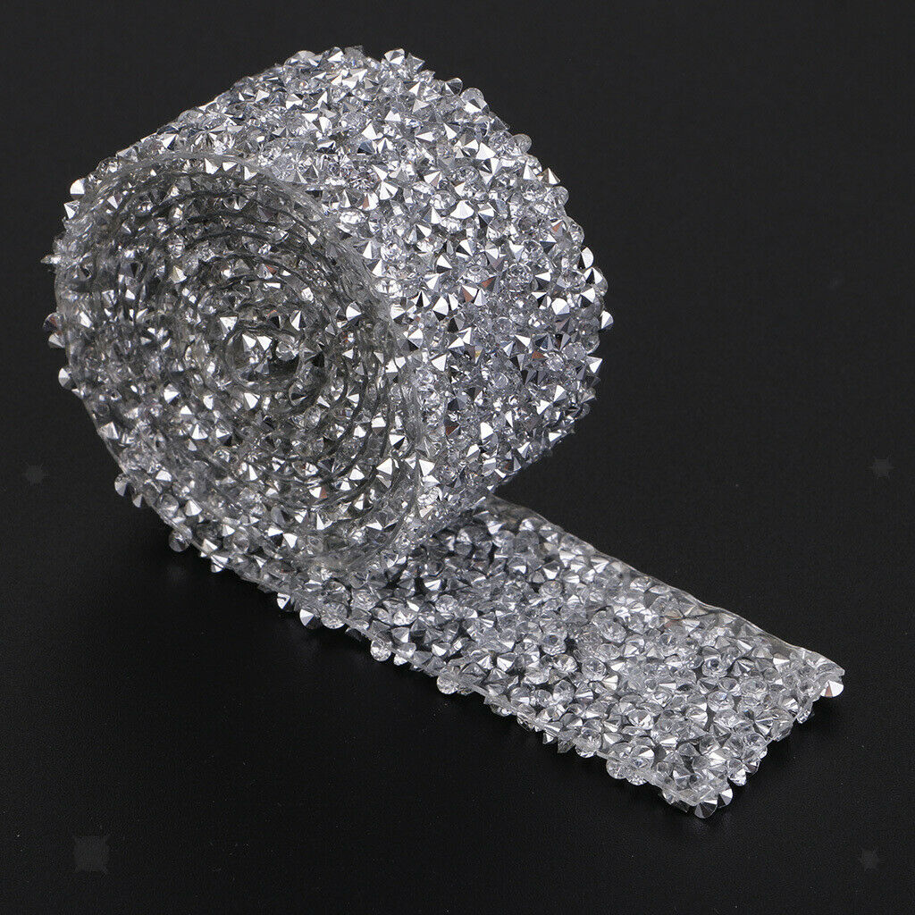 Iron On Crystal Rhinestone Trim Heat Transfer Hotfix Trimming for Garment