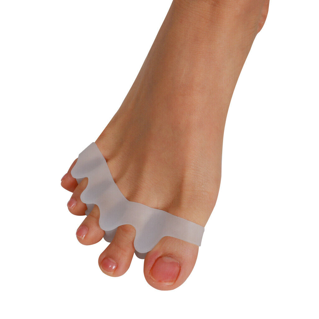1 Pair Silicone Toe Straighteners Separator Hallux Valgus Bunion
