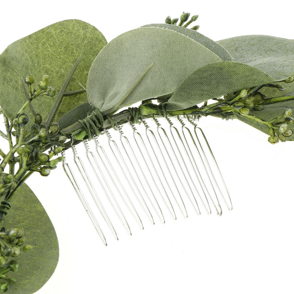 Wedding Flower Forehead Garland Hair Comb Wedding Party Accessories B
