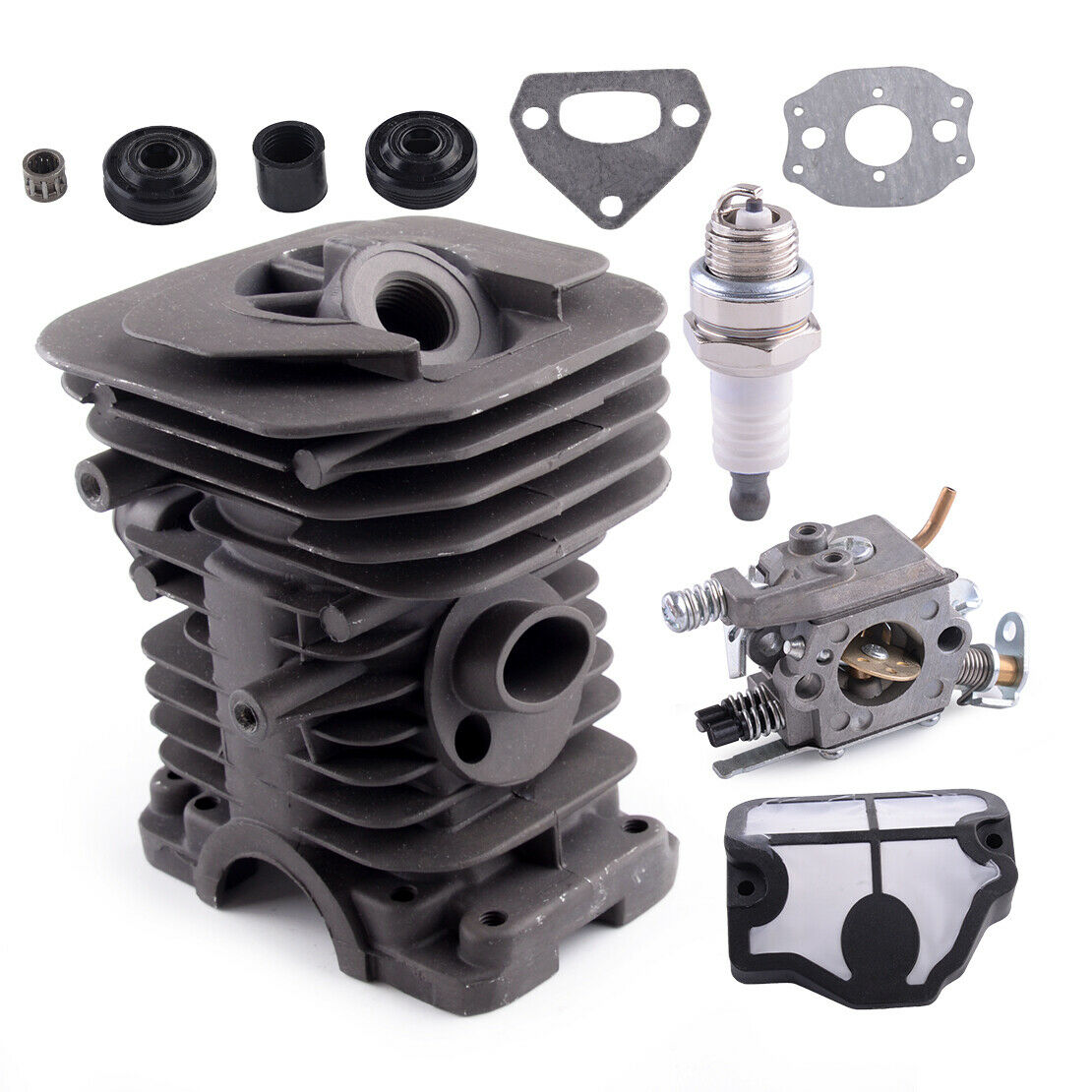 40mm Cylinder Carburetor Repair Kit Fit for Husqvarna 142 141 137 136 Saw Parts