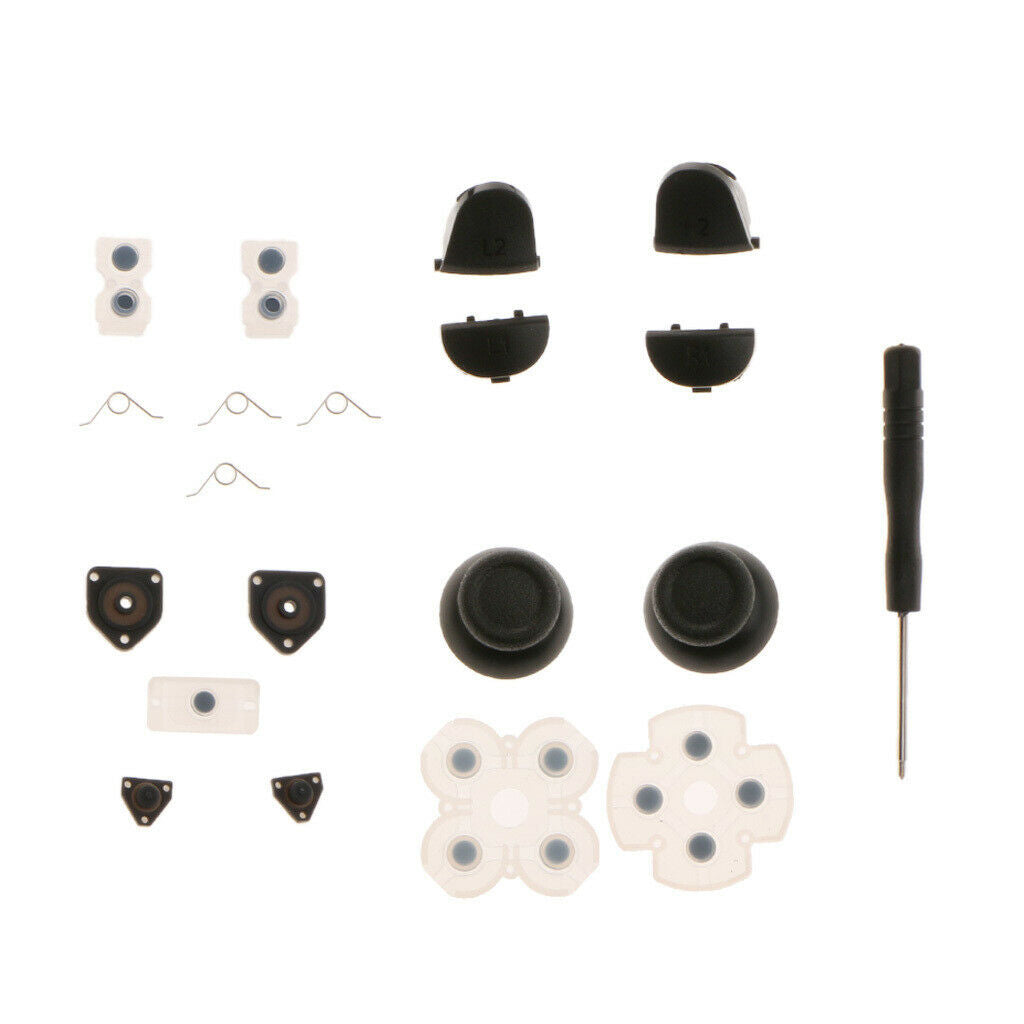 Prettyia 12pcs Buttons   Springs Sets for   4 PS4 Controller