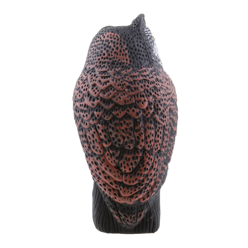 Large Plastic Garden Ornament Owl Yard Scarer Scarecrow Realistic Decoy 36cm