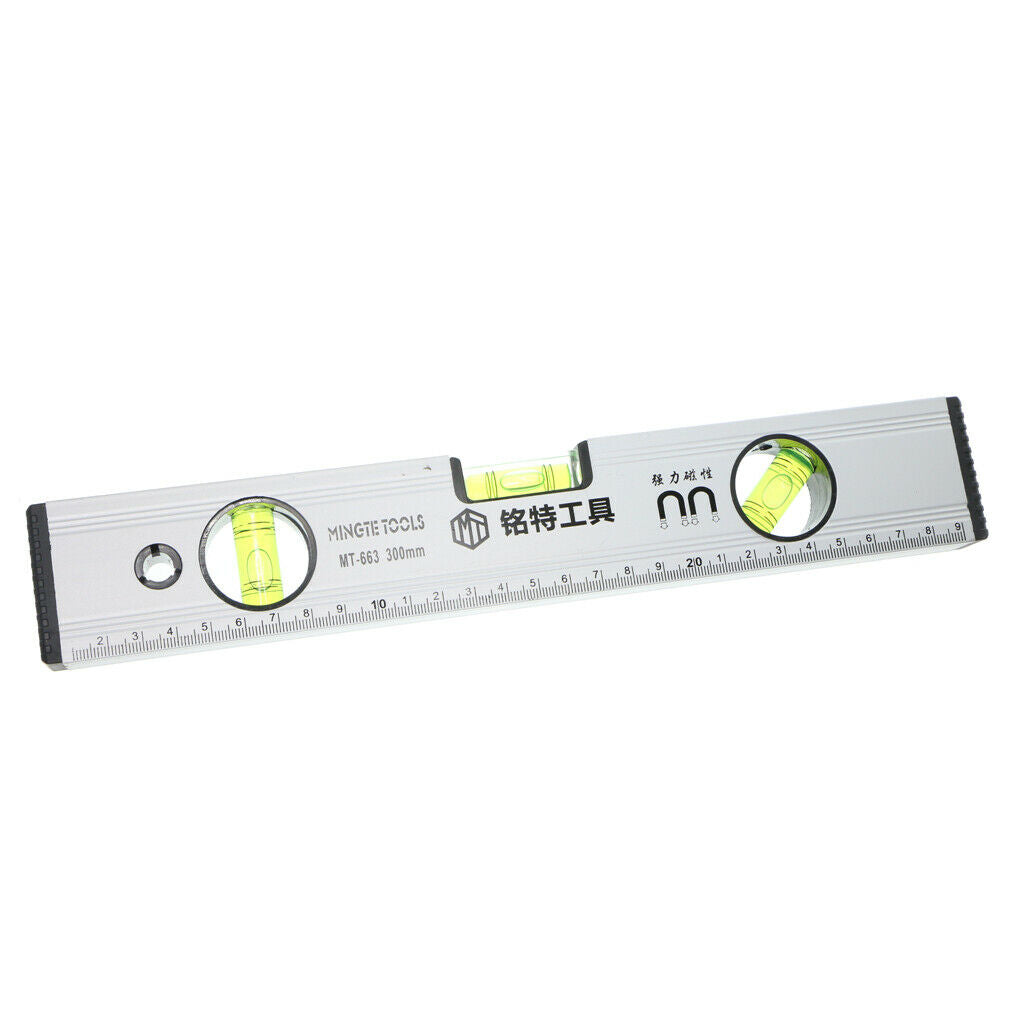 Aluminum Alloy Level Strong Magnetic Spirit Level Levelling Instrument 300mm