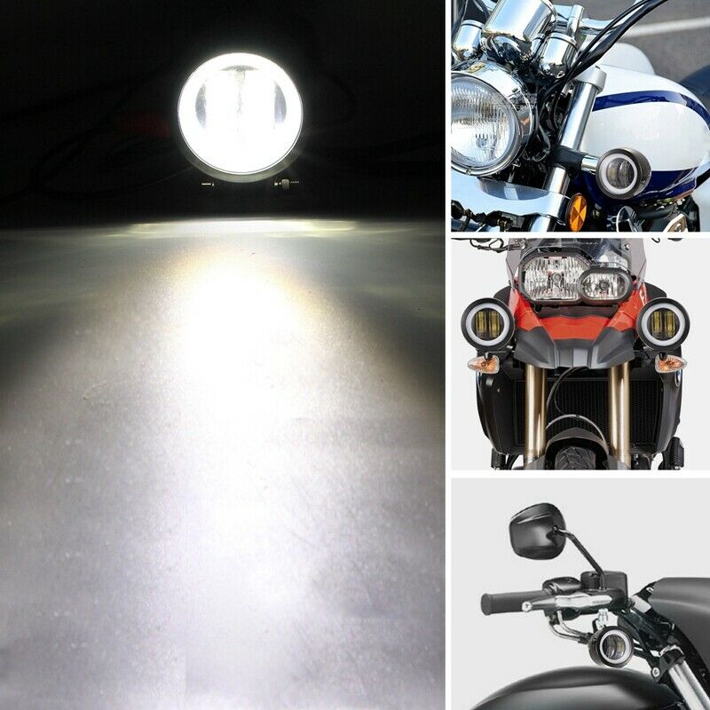 2Pcs 3 Inch 40W Fog Light White 6000K 10-80V Dc 8000Lm Waterproof Round Led AnV7