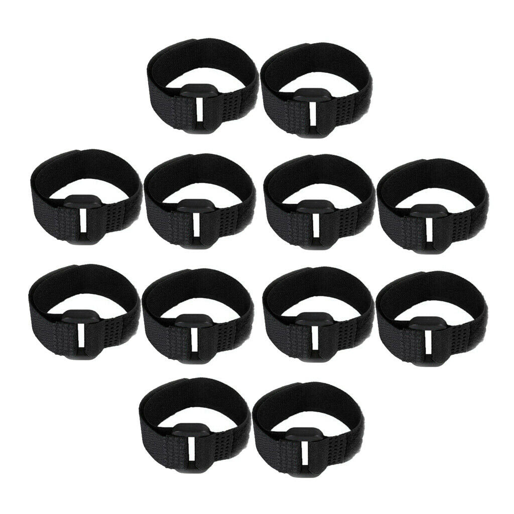 12pcs Rooster Collar Prevent Rooster from Screaming for Rooster Goose Black