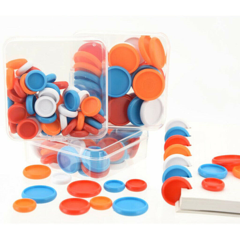 50x Plastic Expander Discs DIY Notebook Scrapbooking Office Stationery 18mm