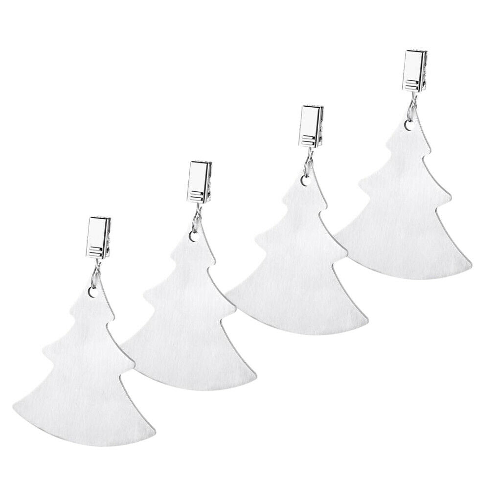 4Pcs Stainless Steel Tablecloth Clip Creative Table Cloth  For Picnic