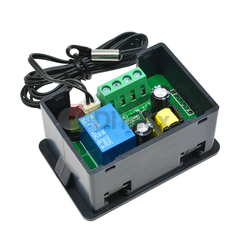 AC110-220V 1.37" LCD Display Temperature Controller w/NTC Sensor Probe -55℃~120℃