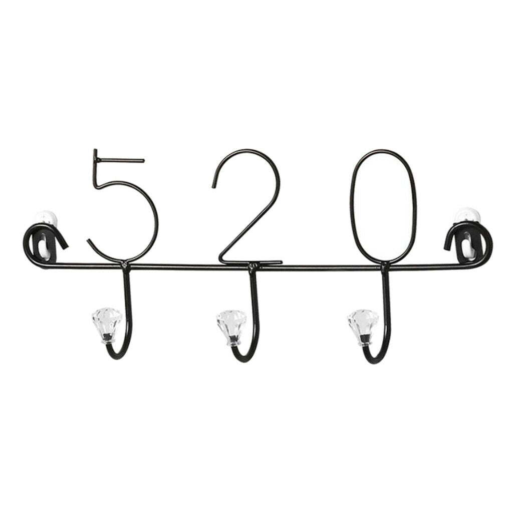 Multi-purpose Metal Wall Mounted Coat Hat Hanger Robe Rack for Wall Ornament