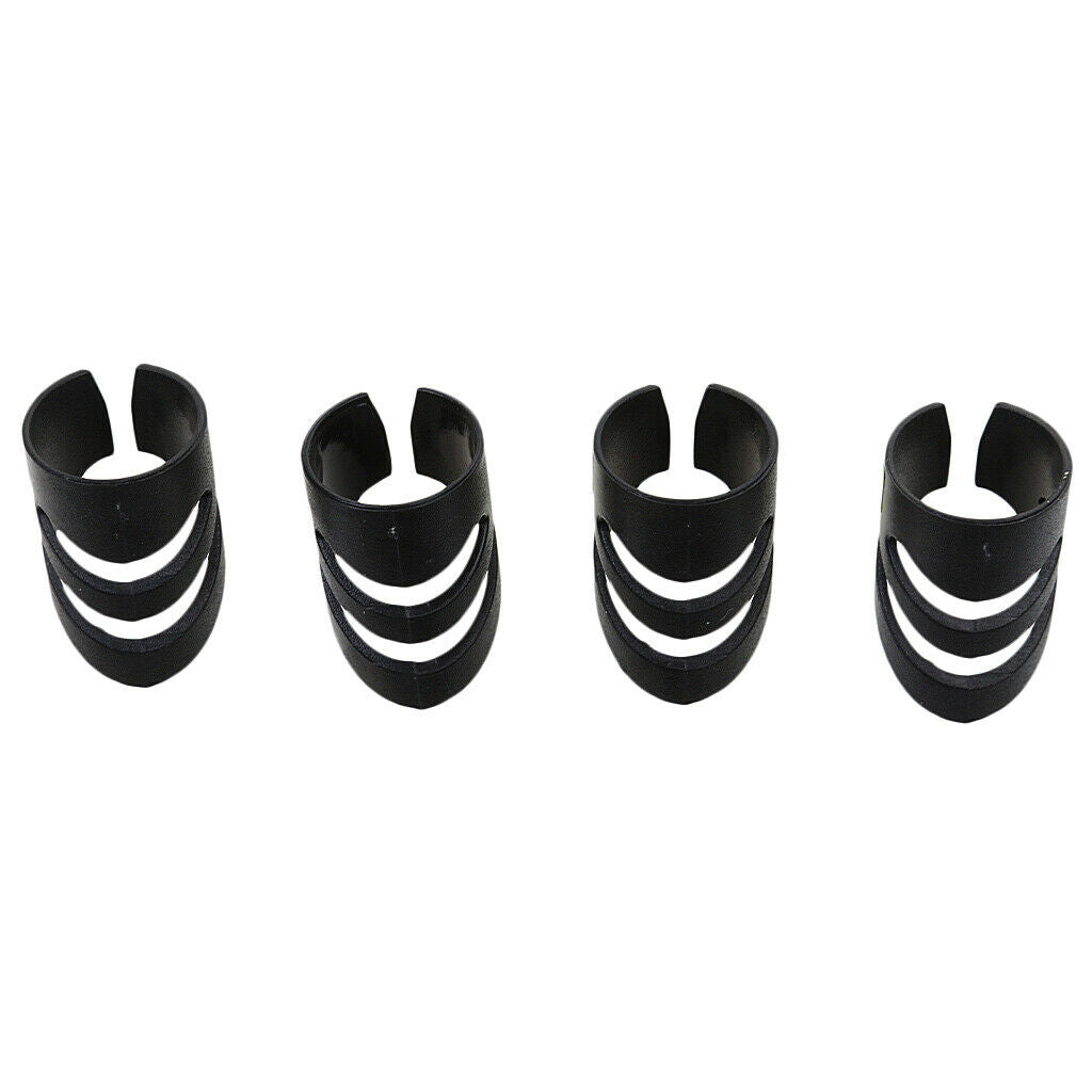 Guitar Accs Fingertip Protection Finger Protection Caps for Bass Ukulele Black L