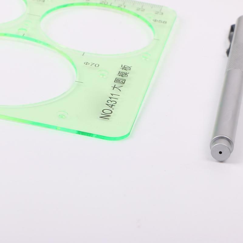 Plastic Circles Geometric Template Ruler Stencil Measuring Tools Students Hot
