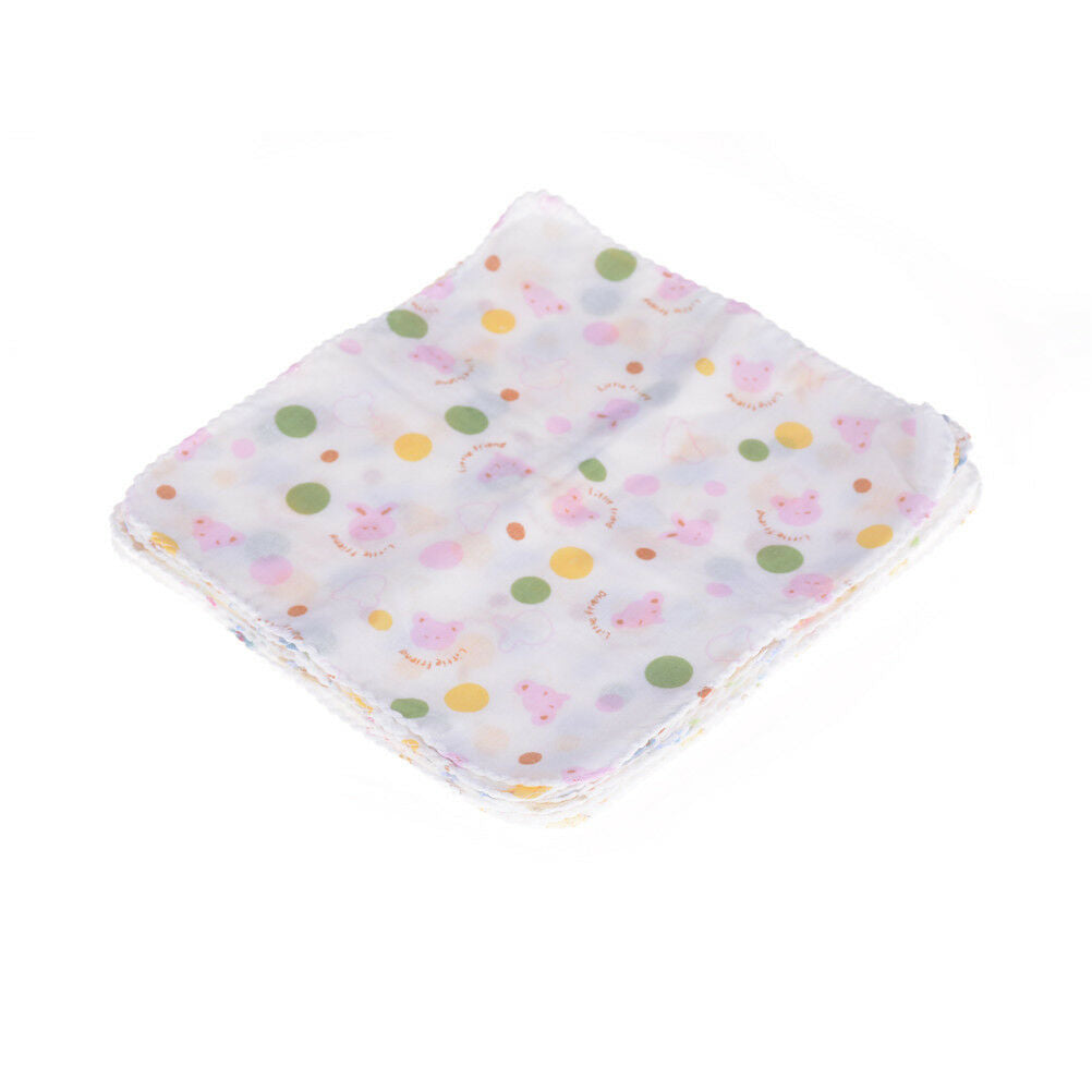 1PC Baby Cotton Soft Gauze Washcloth Bath Towel Bathing Feeding Wipe Clot.l8