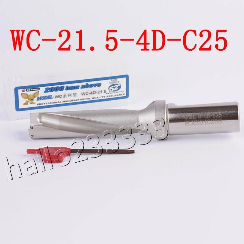 Φ21.5-4D-C25 21.5mm U drill indexable drill For WCMX040208-FN CNC U drill insert