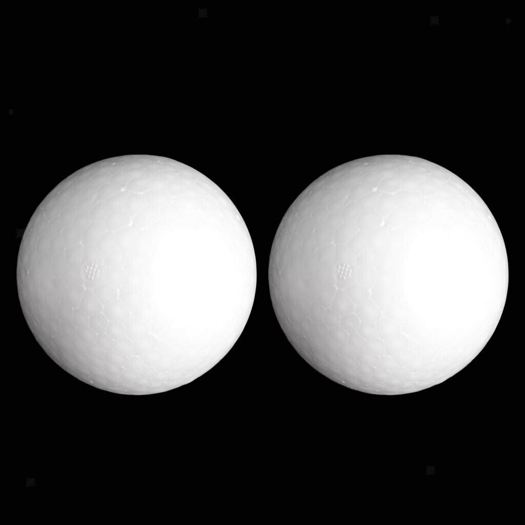 2x Foam Balls for Slime DIY and Art Craft Supplies â€“ White Styrofoam Beads for