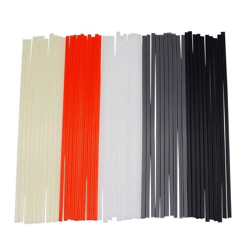 100 Pieces Plastic Welding Rods PP/PVC/PPR Plastic Welder Repair Rods for Car Q7
