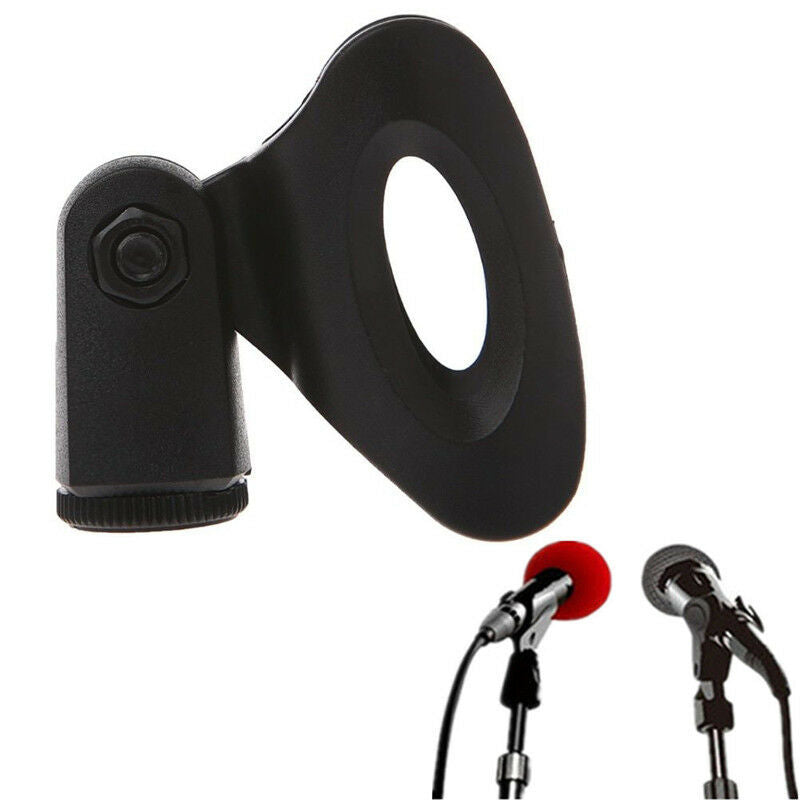 Mic Microphone Stand Accessory Flexible Plastic Clamp Clip Holder MountDDAU
