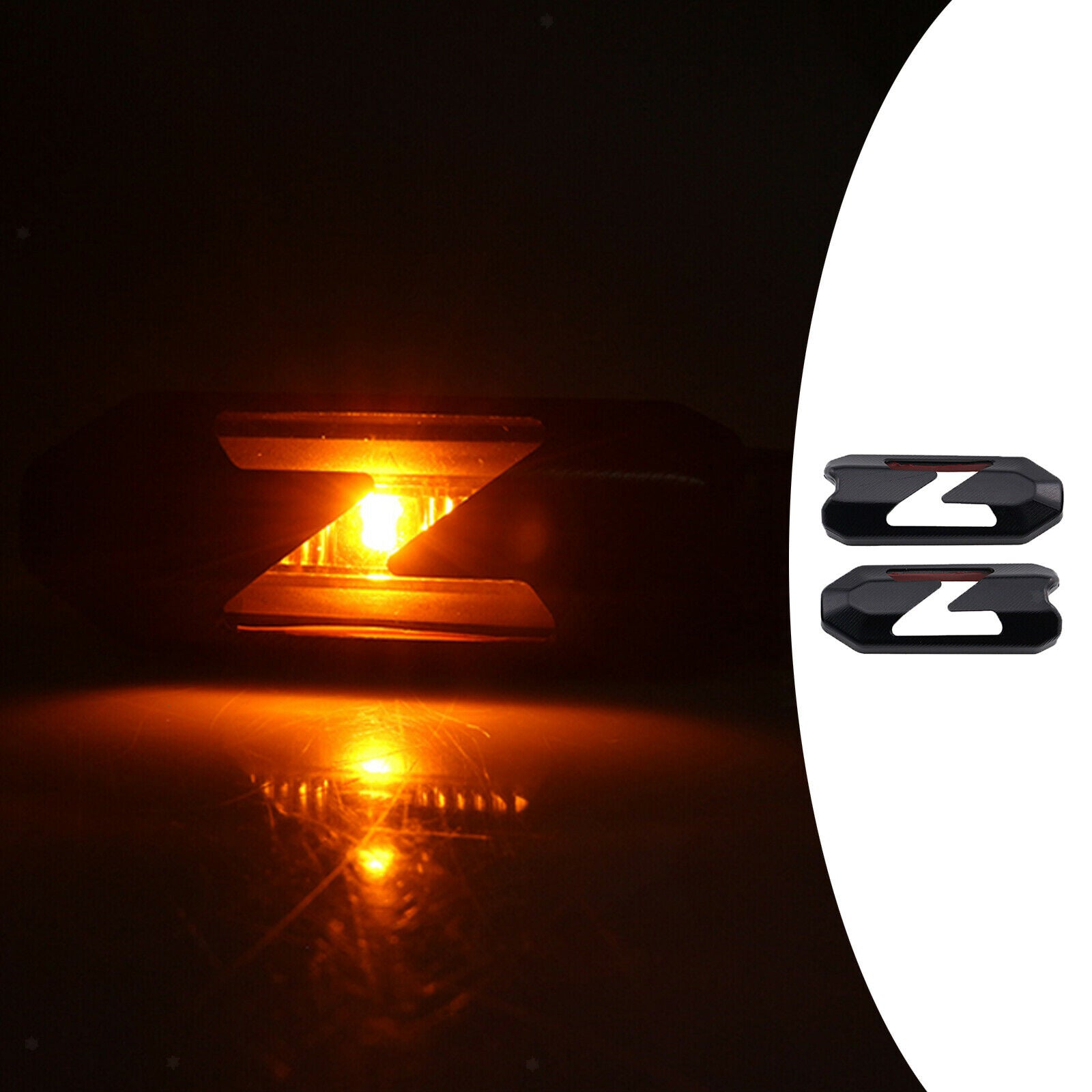 1 Pair Turn Signal Light Cover for KAWASAKI Z900 VERSYS 1000/S/LT Black