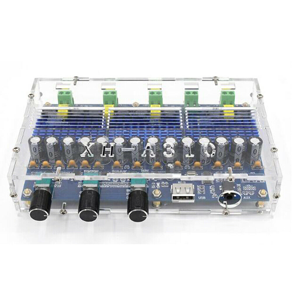 2x50W  2x100W Bluetooth Digital Power Amplifier Board 4 Channel Dual Bass Stereo