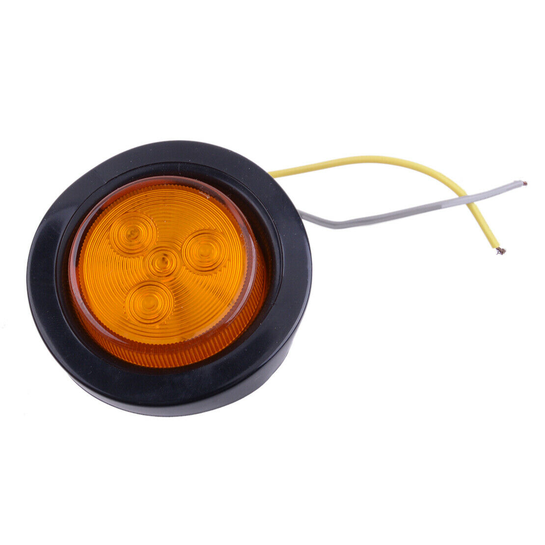 4pcs 2" inch Round Side Marker LED Clearance Light Grommet for Truck Trailer