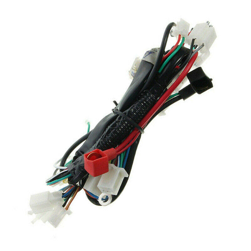 Motorcycle Engine Electric Start Wiring Loom Harness Fit For 49 50 90 110 125cc