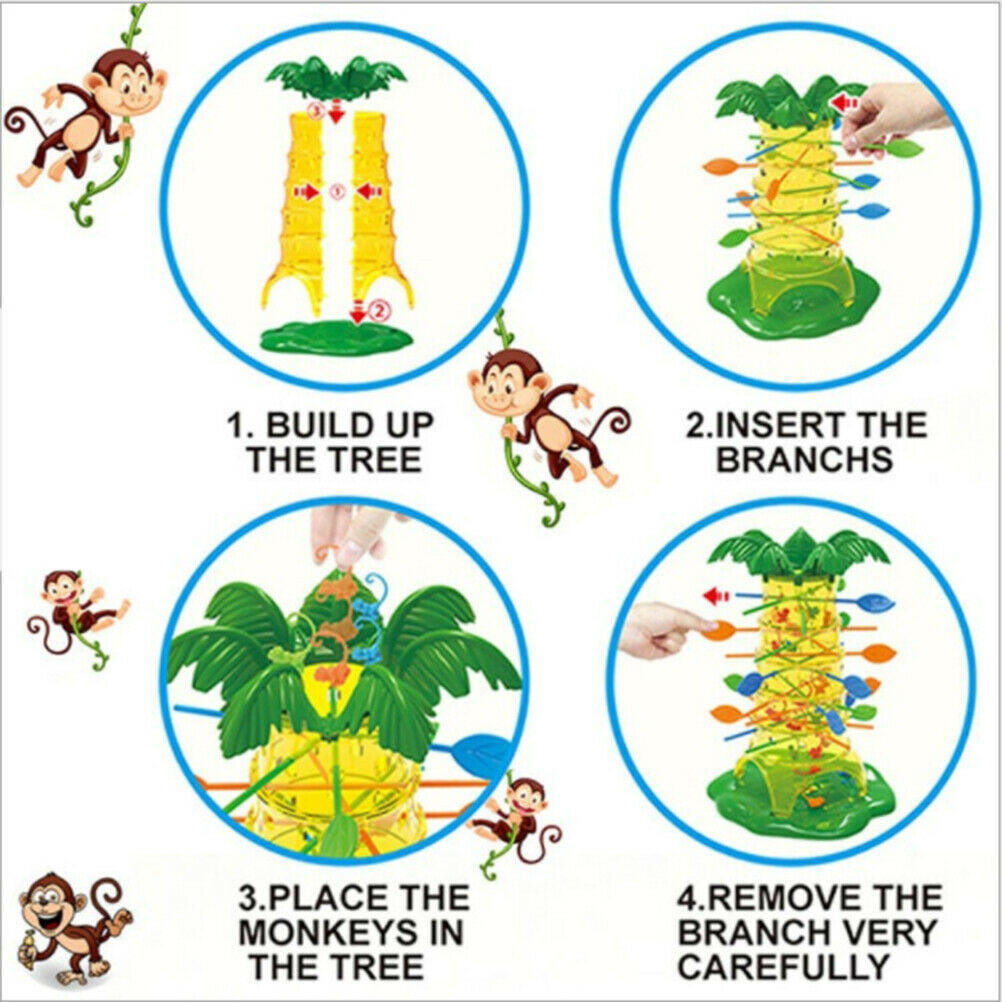 Children Interesting Intelligence Toys Turn Monkeys Down Monkey Tree Clim.l8